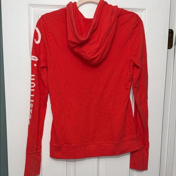 Hollister Women's Vibrant Red Hoodie Sweater - Picture 4 of 6